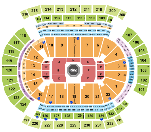 Prudential Center UFC Seating Chart